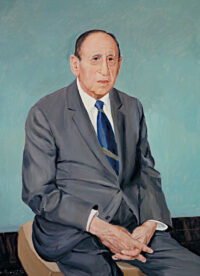 Oil portrait of Leo Kanner by Nicholas Pavloff