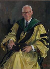 Oil portrait of Richard Johns by William Franklin Draper