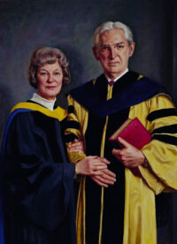 Oil portrait of Howard Jones and Georgeanna Seegar Jones by Henry Cooper