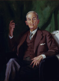 Oil portrait of Warfield Longcope by Charles S. Hopkinson