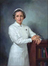 Oil portrait of Mary Sanders Price by Isabella Hunner Parsons