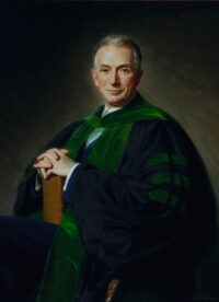 Oil portrait of Arnold Rich by Paul Trebilcock