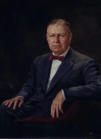 Oil portrait of William F. Rienhoff, Jr. by Isabella Hunner Parsons