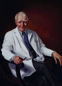 Oil portrait of Robert A. Robinson by Ann Didusch Schuler