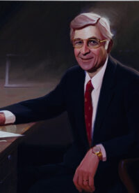 Oil portrait of Henry Murray Seidel by John Suh