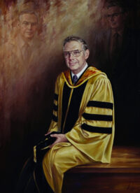 Oil portrait of George Zuidema by Wayne Ingram